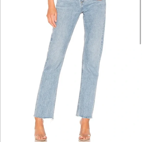 Agolde Cherie High Rise Straight Jeans in Merit Size 24 - Picture 2 of 9